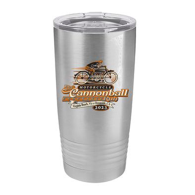 2023 Motorcycle Cannonball Endurance Run 20oz Ringneck Tumbler