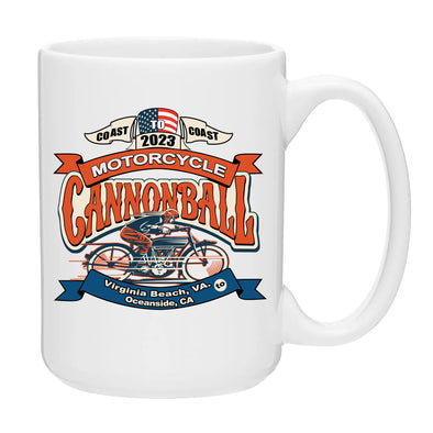 2023 Motorcycle Cannonball Flag Mug