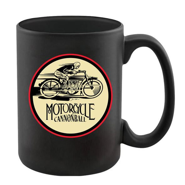Motorcycle Cannonball Circle Rider 15oz Mug