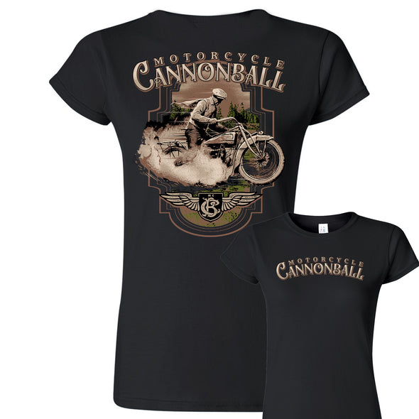 Motorcycle Cannonball Excelsior Women's Tee
