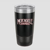 Motorcycle Cannonball Script 20oz Ringneck Tumbler