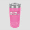 Motorcycle Cannonball Script 20oz Ringneck Tumbler