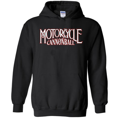 Motorcycle Cannonball Script Hoodie