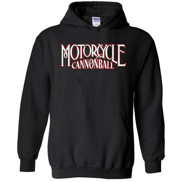 Motorcycle Cannonball Script Hoodie