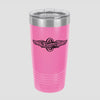 Motorcycle Cannonball Winged Wheel 20oz Ringneck Tumbler