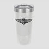 Motorcycle Cannonball Winged Wheel 20oz Ringneck Tumbler