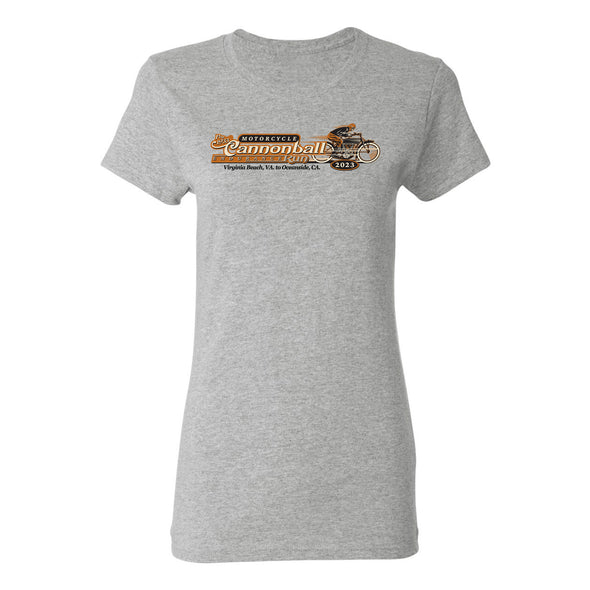 2023 Motorcycle Cannonball Endurance Run Women's Tee