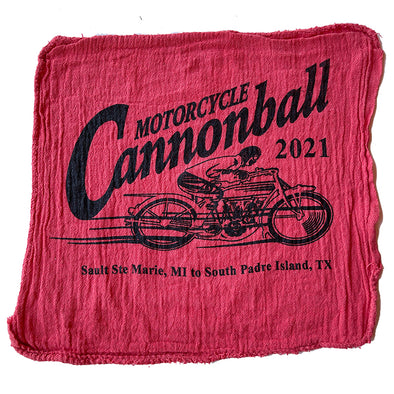 2021 Motorcycle Cannonball Shop Rag Single or Bundle