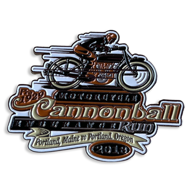 2018 Motorcycle Cannonball Event Pin